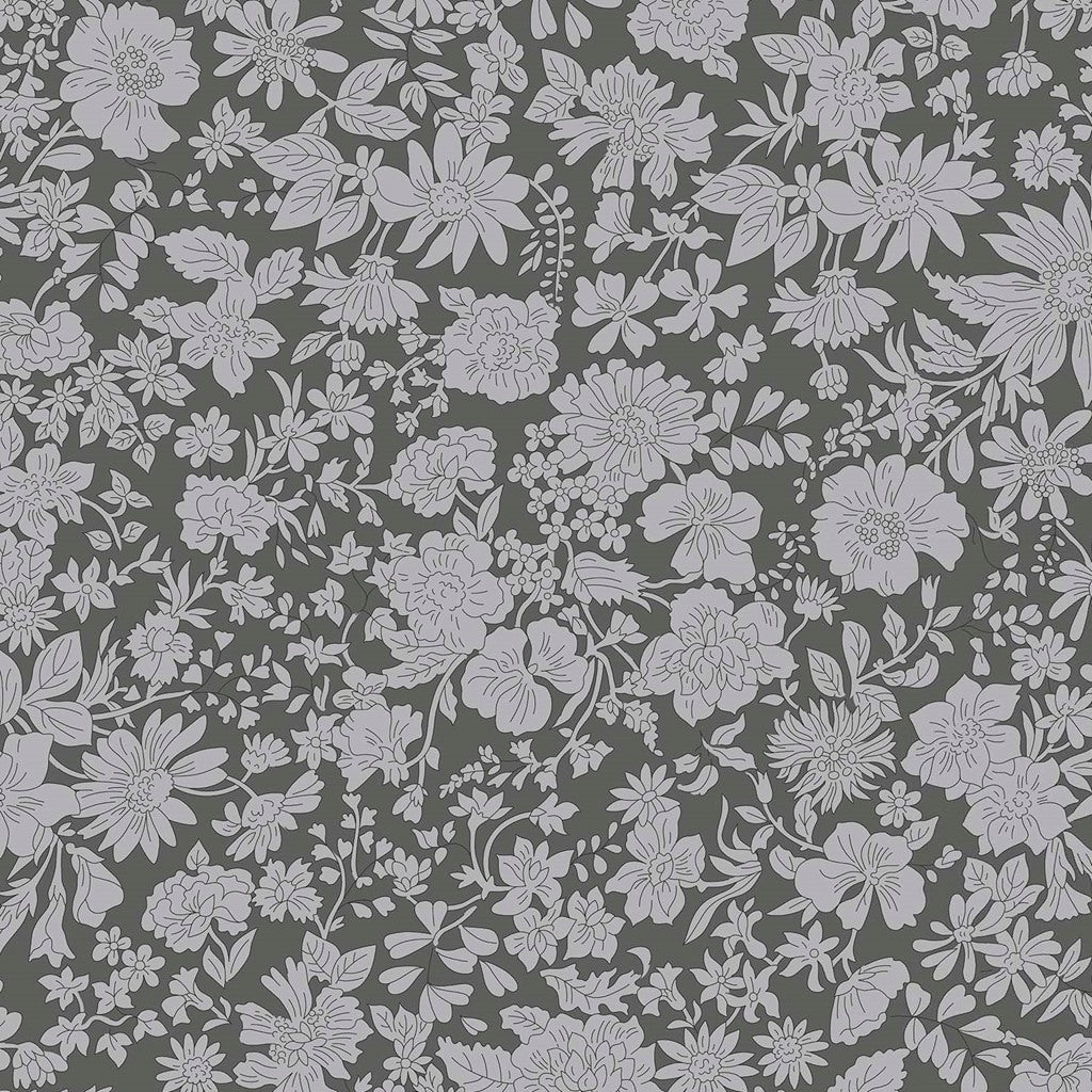 Emily Blossom Wide-Width Charcoal 415A