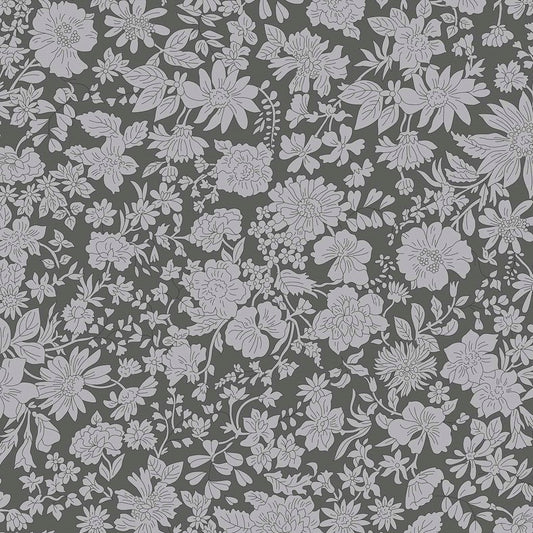 Emily Blossom Wide-Width Charcoal 415A