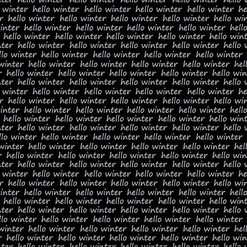 Hello Winter