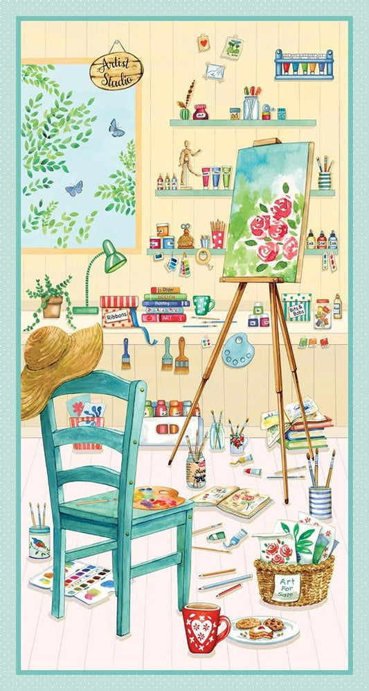 Artist's Workroom Panel