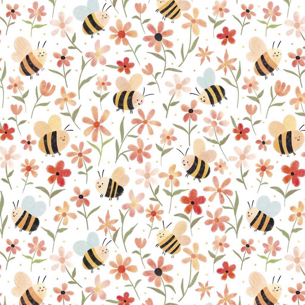 Bees Among Flowers