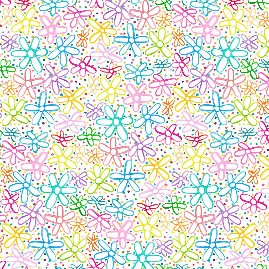 Doodle Flower Allover