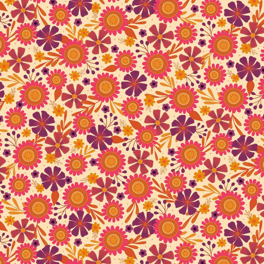 Stitched Flower Allover