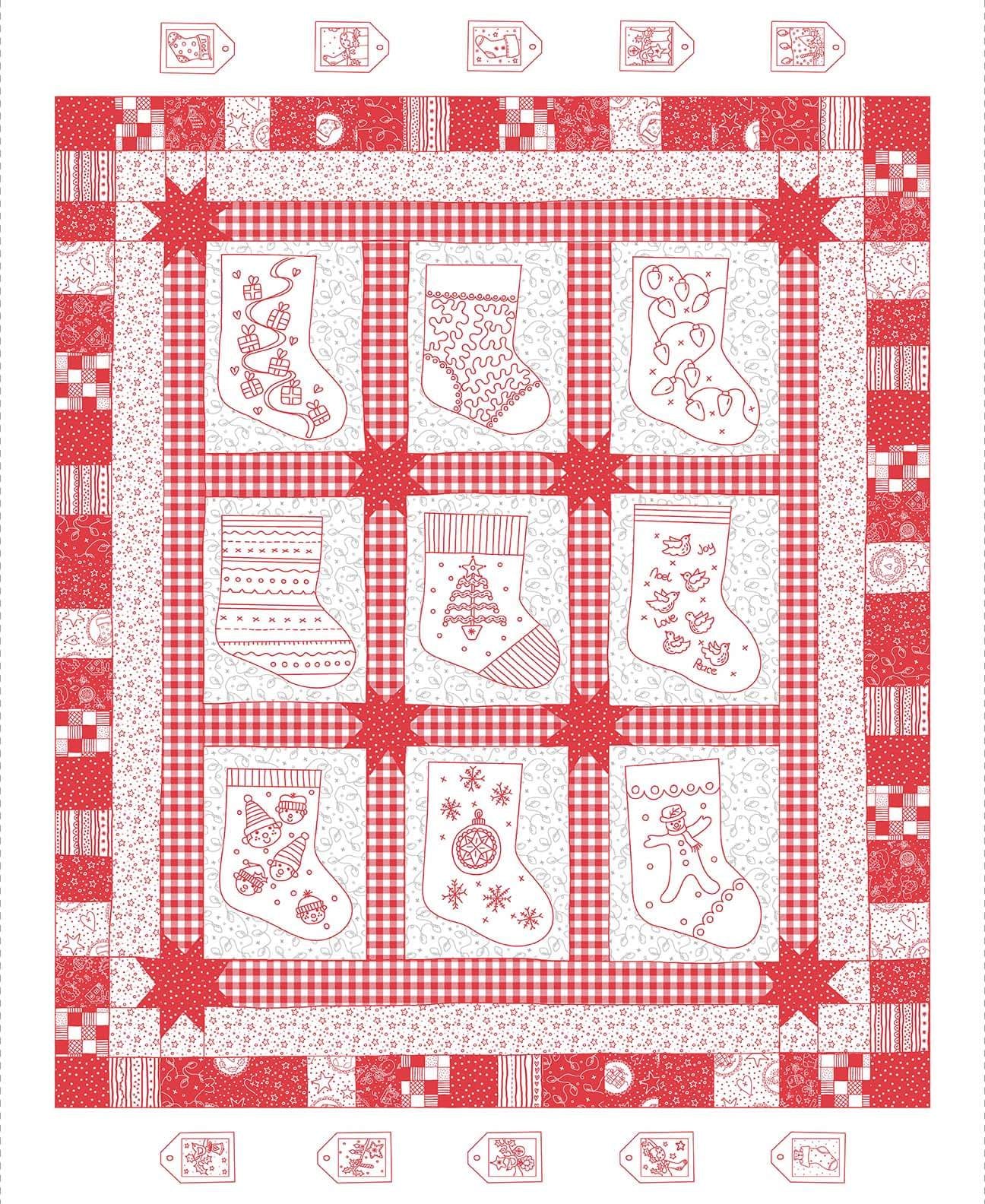 Redwork Christmas by Mandy Shaw
