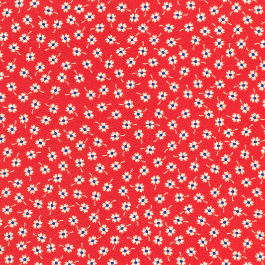 Tossed Little Flower - Red