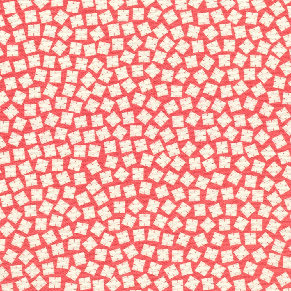 Tossed Little Squares - Pink