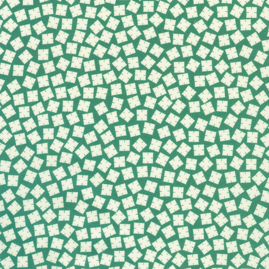 Tossed Little Squares - Green