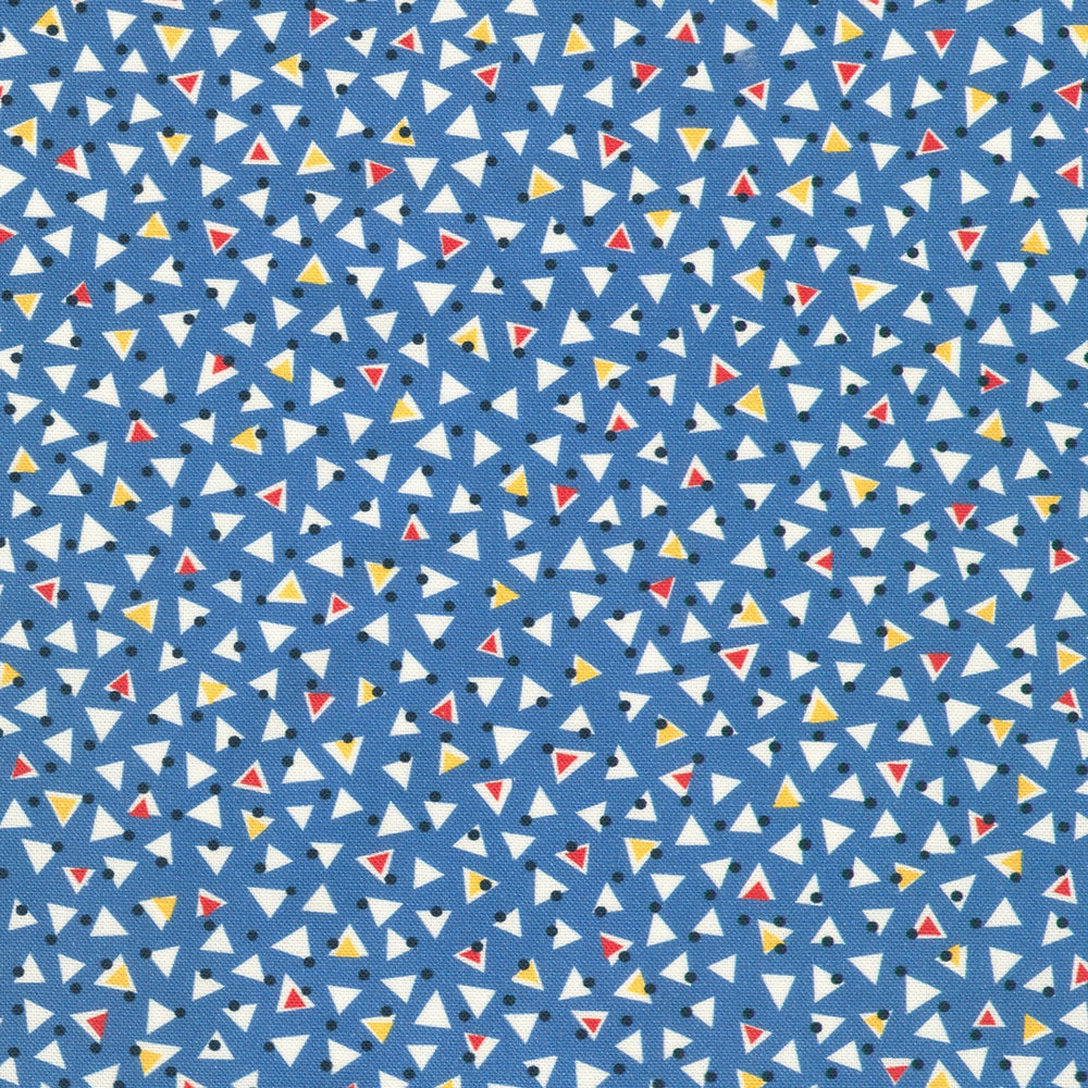 Little Triangles Dots - Blue