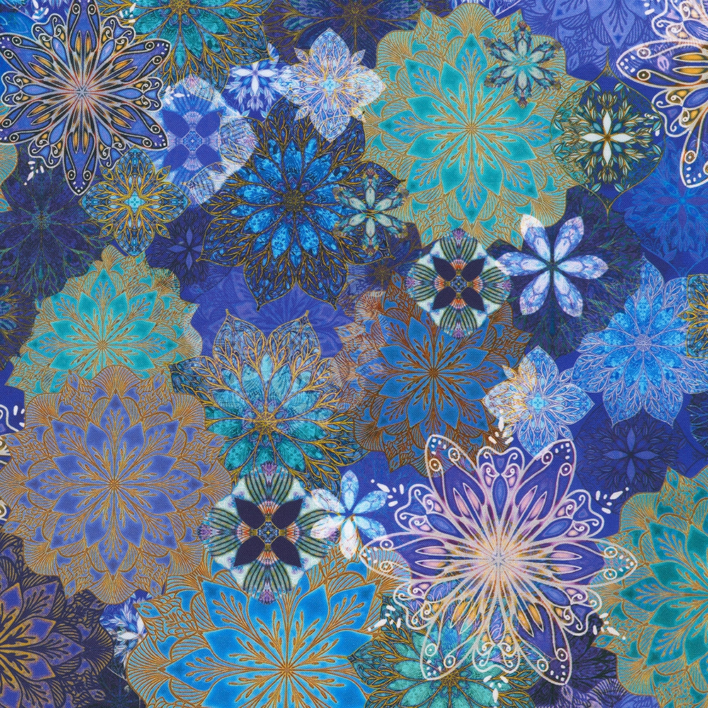 Packed Multi Medallions - Sapphire