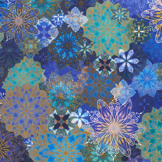 Packed Multi Medallions - Sapphire