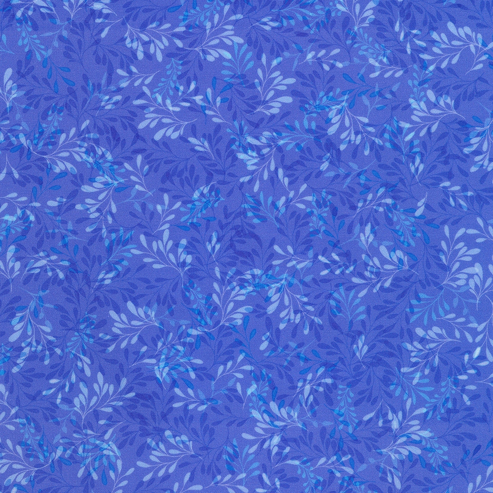Tonal Leaves - Cornflower