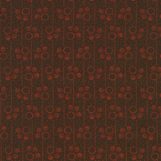 Circles Dotted Lines - Brown