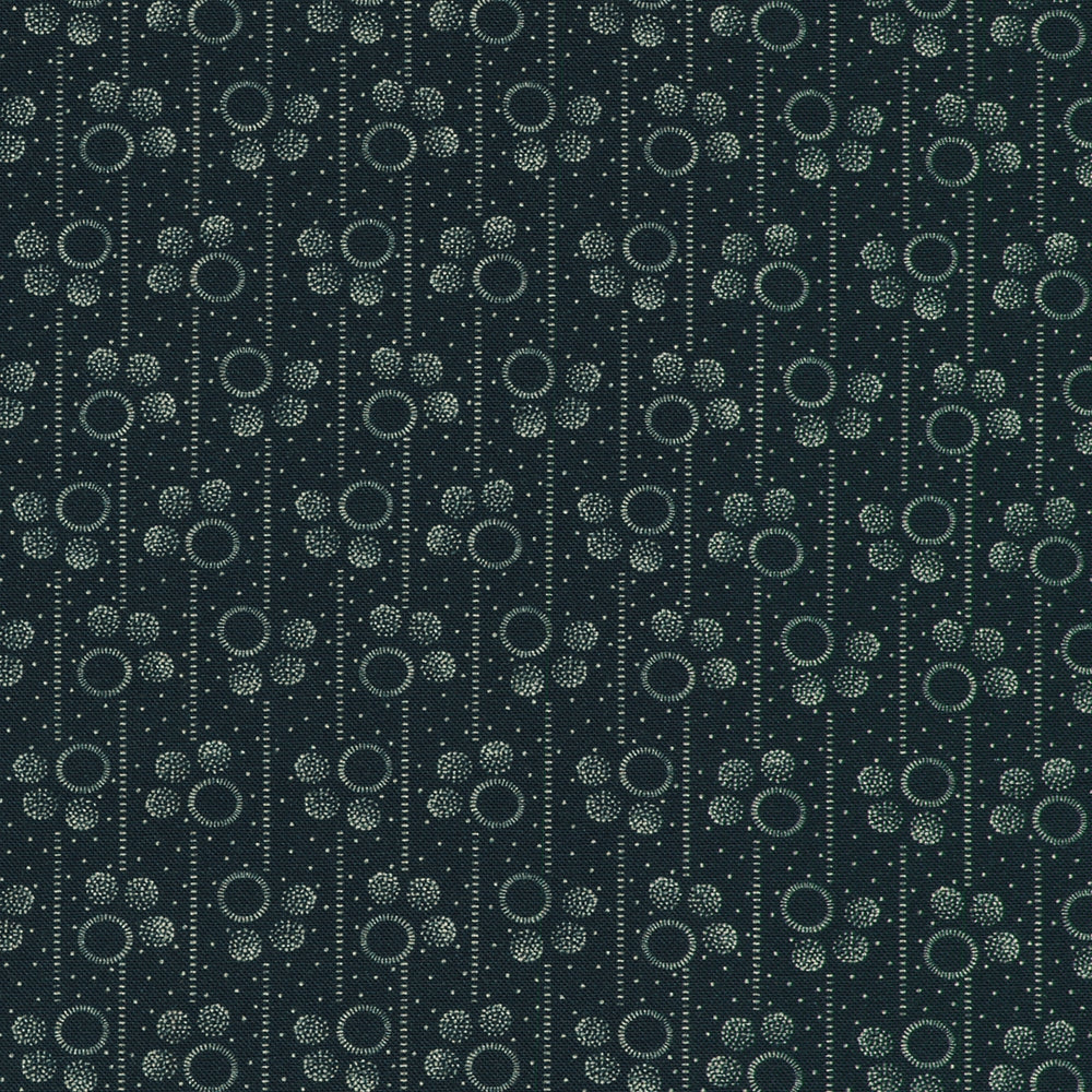 Circles Dotted Lines - Navy