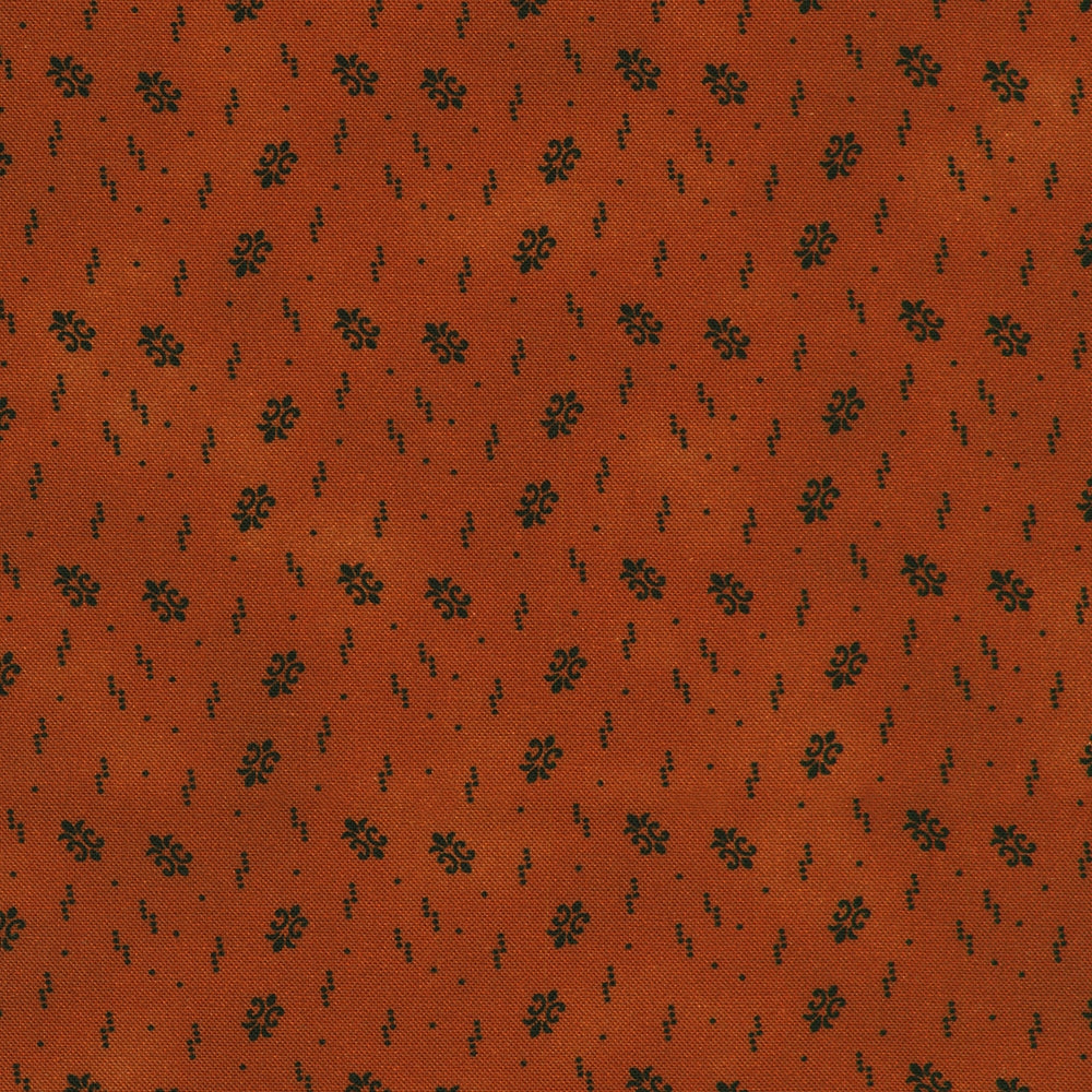 Dots Small Scale Motif - Rust