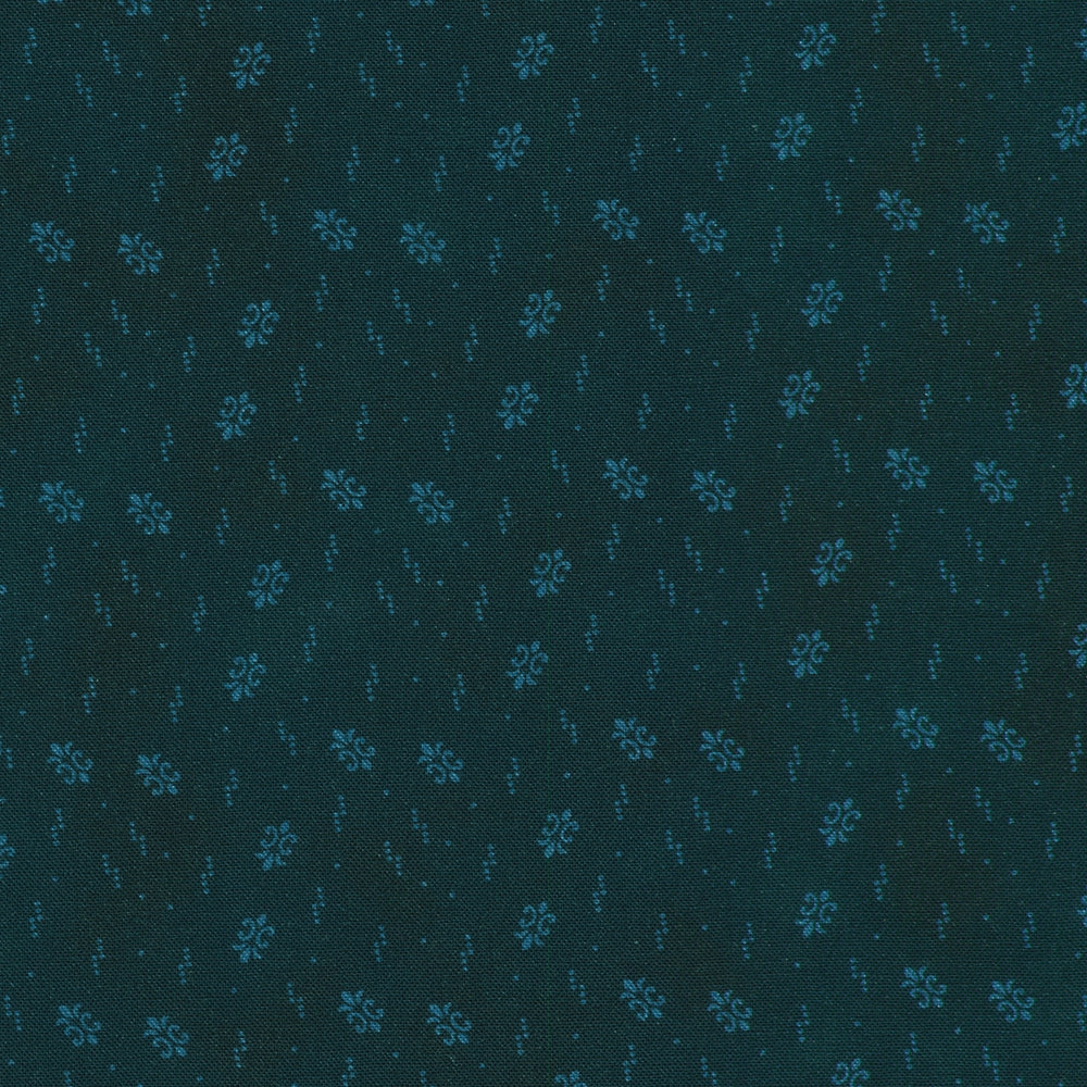 Dots Small Scale Motif - Navy
