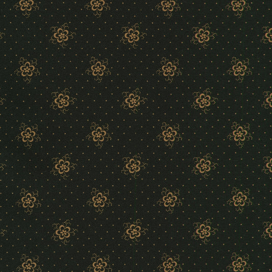 Flowers Pin Dots - Jet