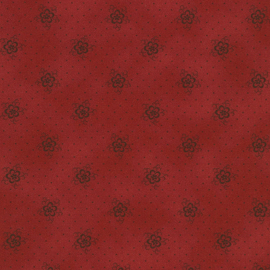 Flowers Pin Dots - Red