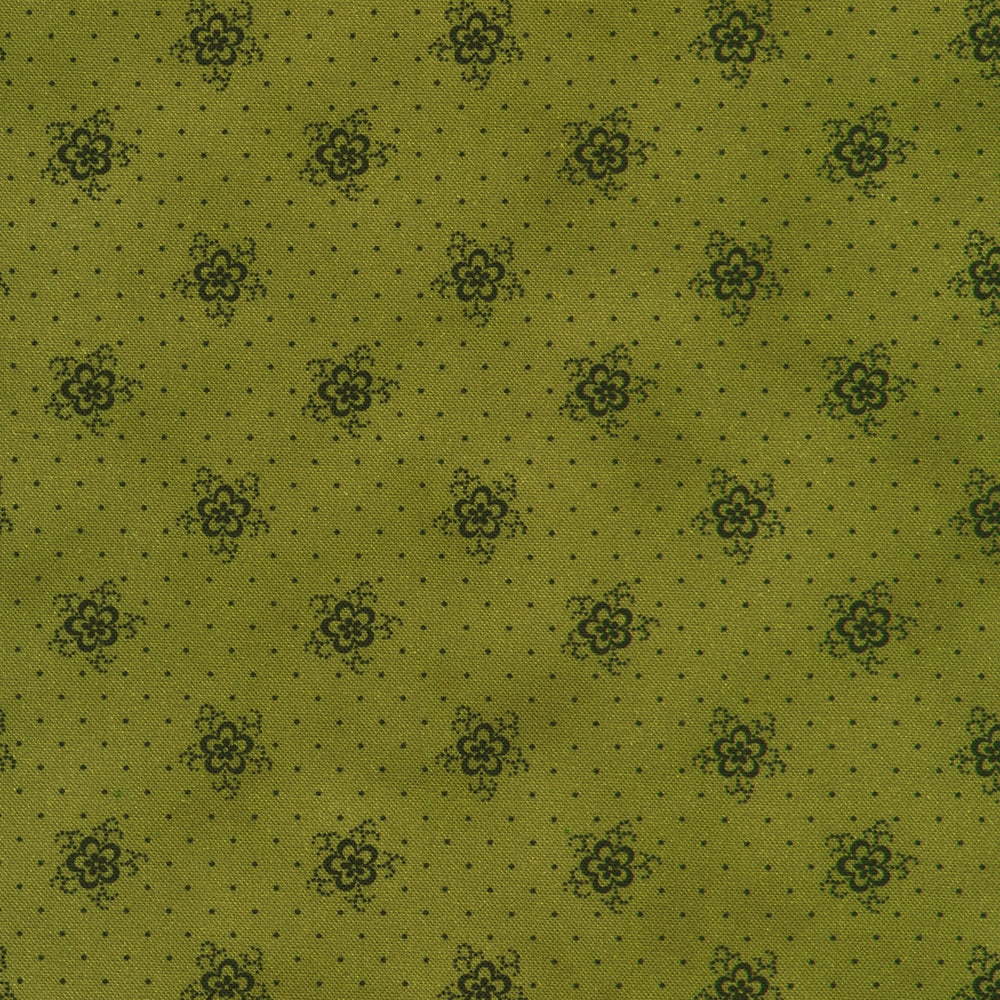 Flowers Pin Dots - Green