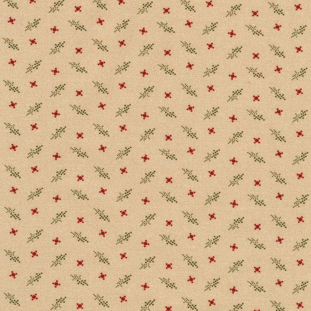 Diagonal Dot Clusters Dot Crosses - Beige