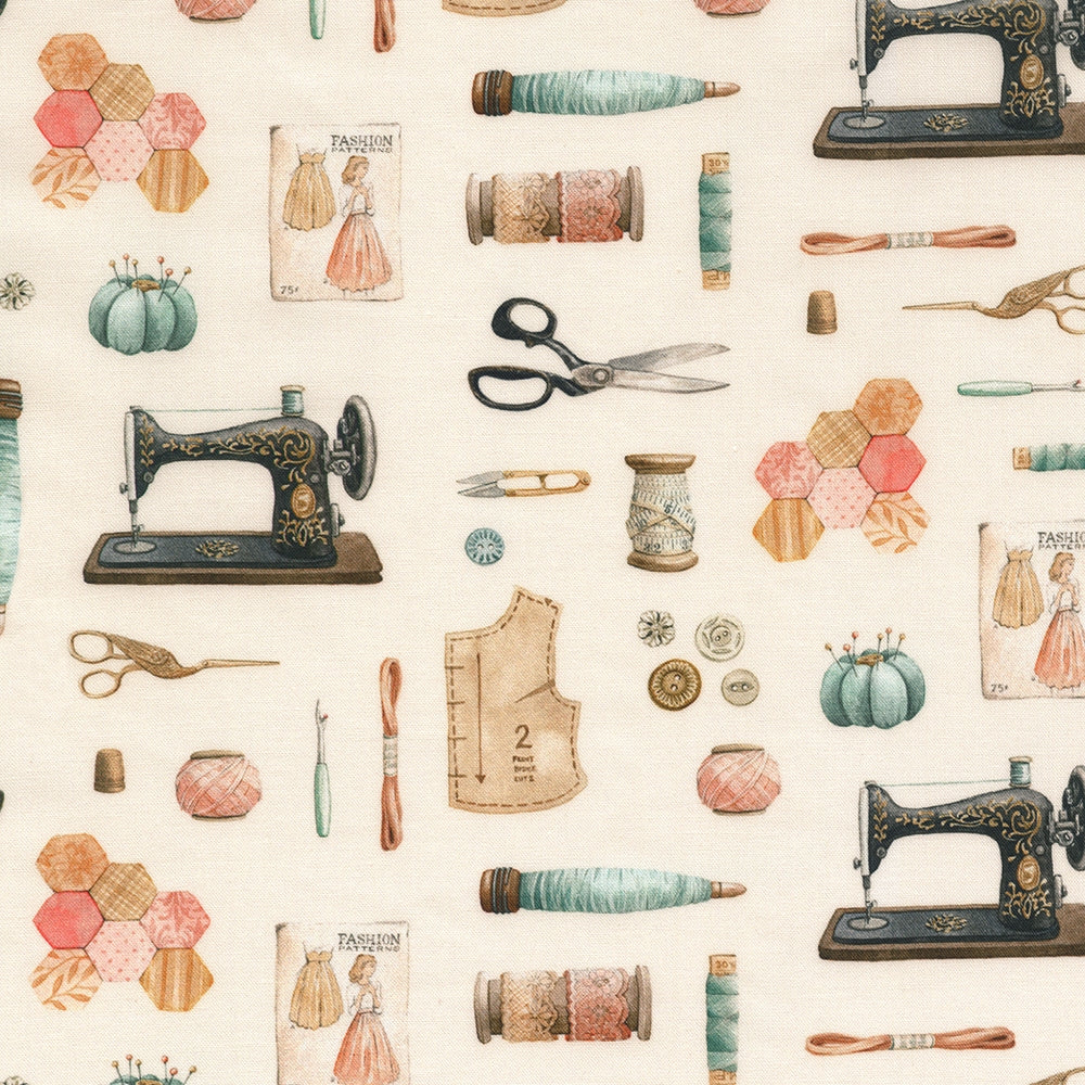 Sewing Machine Notions - Cream