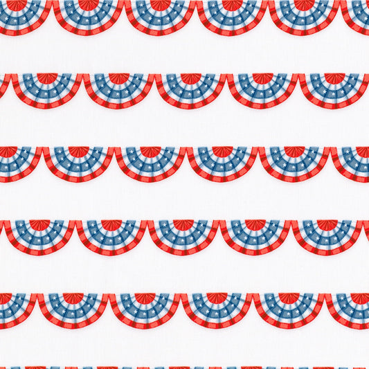 Patriotic Bunting Banner - Americana