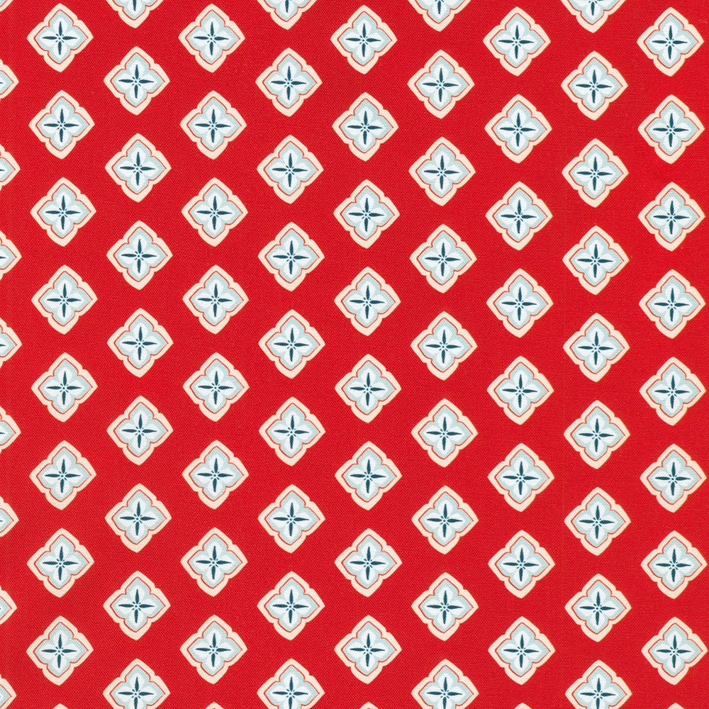 Flower Grid - Red