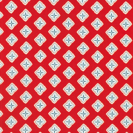 Flower Grid - Red