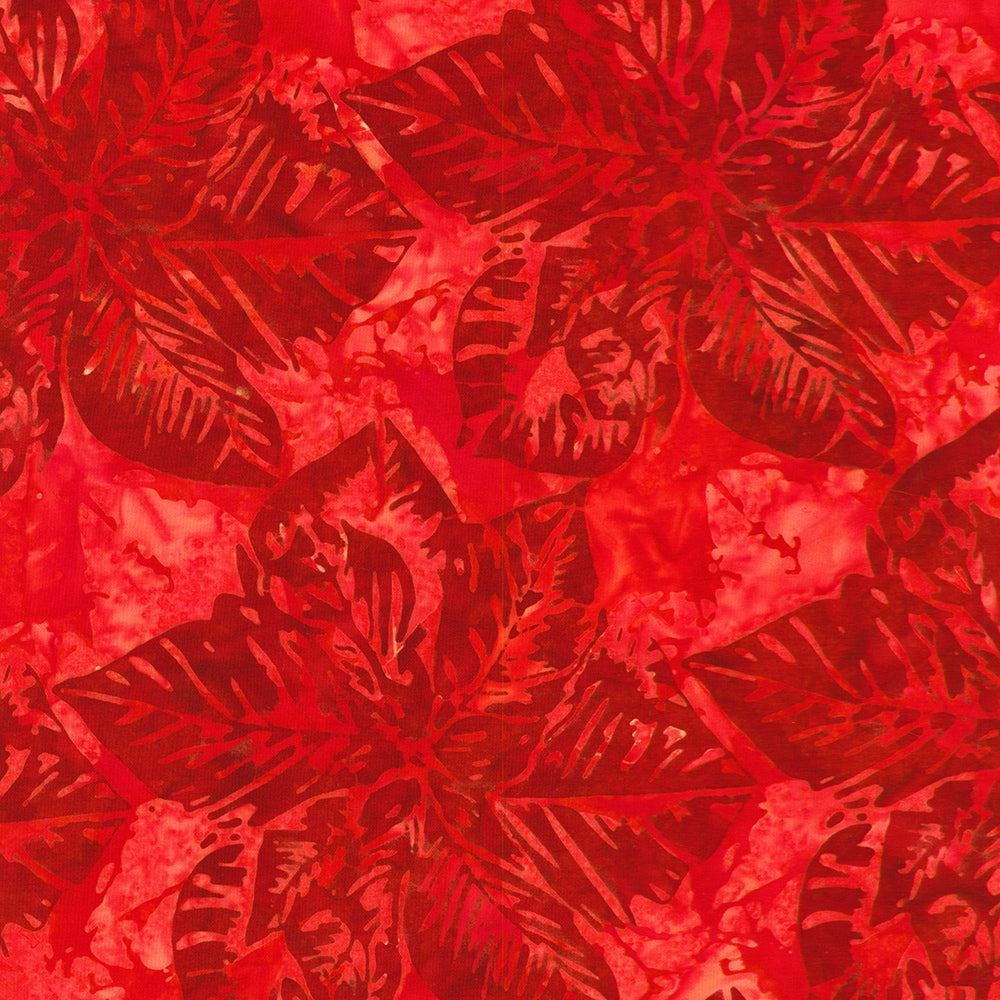Large Poinsettia Double Tjap - Crimson