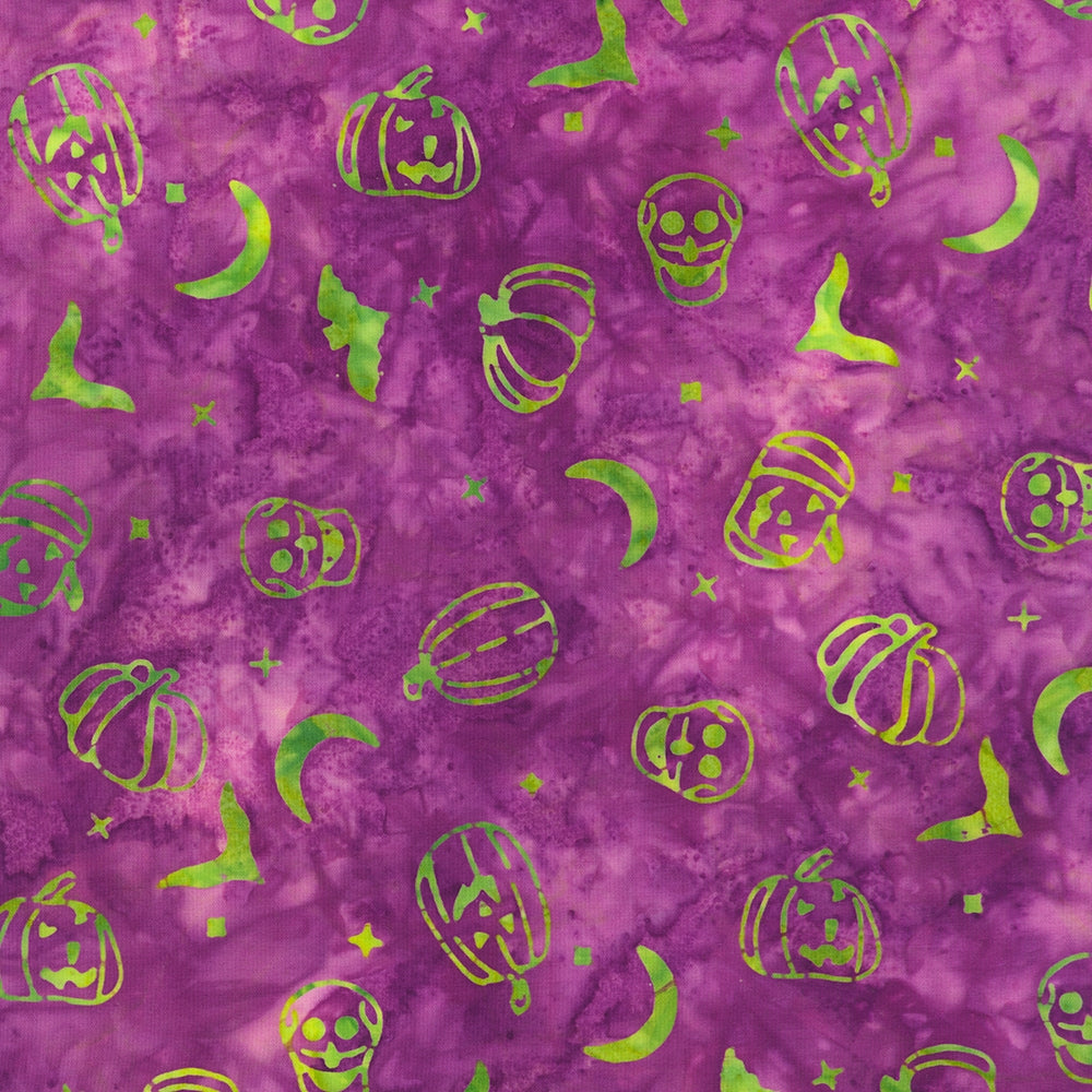 Pumpkins Bats Skulls - Eerie