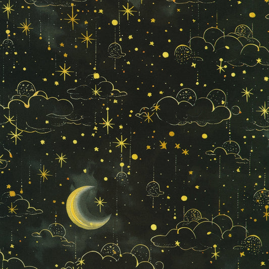 Moon Stars Night Sky - Onyx