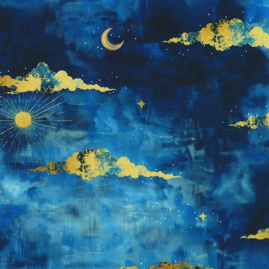 Clouds Sun Moon - Cobalt