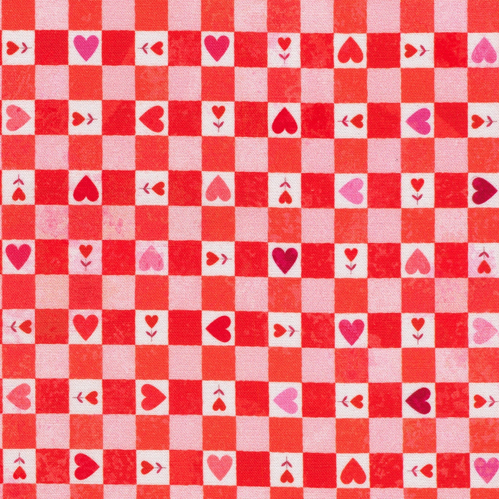 Heart Gingham - Camellia