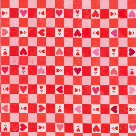 Heart Gingham - Camellia