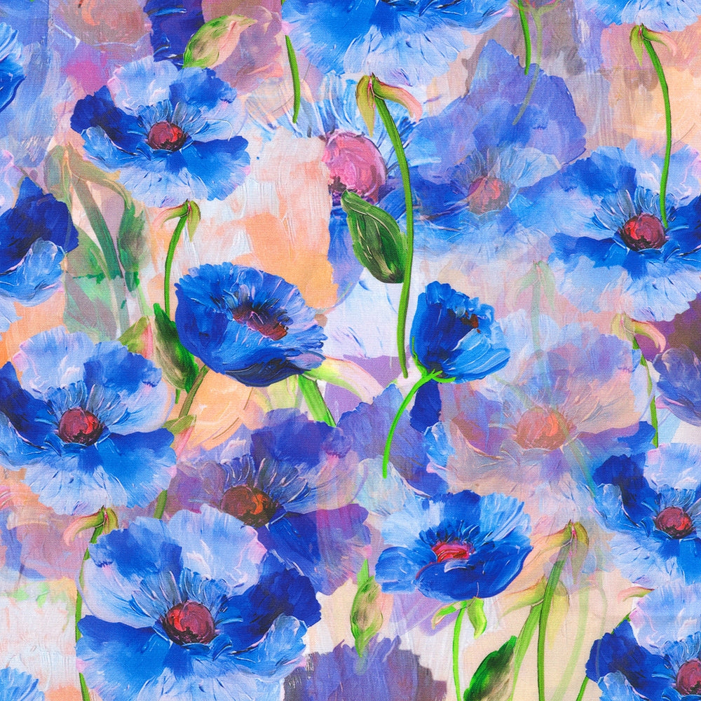 Packed Large Flowers - Larkspur