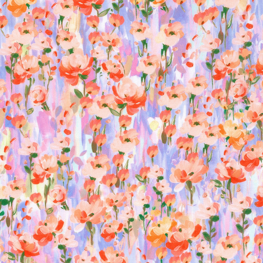 Small Stemmed Florals - Guava