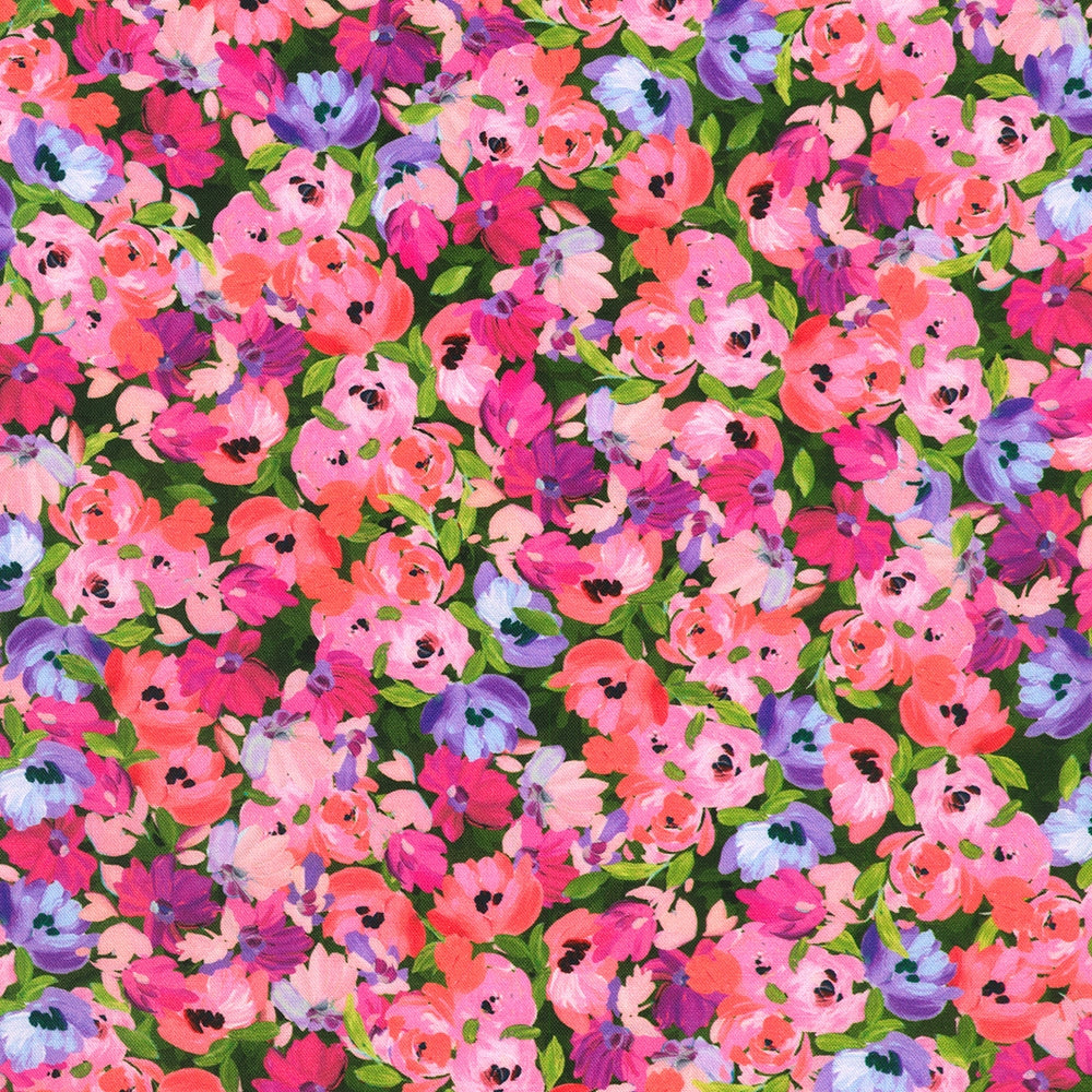 Packed Florals - Fushsia