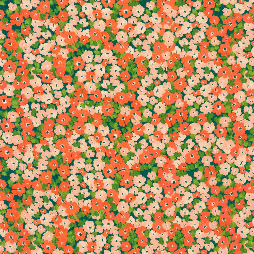 Packed Small Flowers - Peach