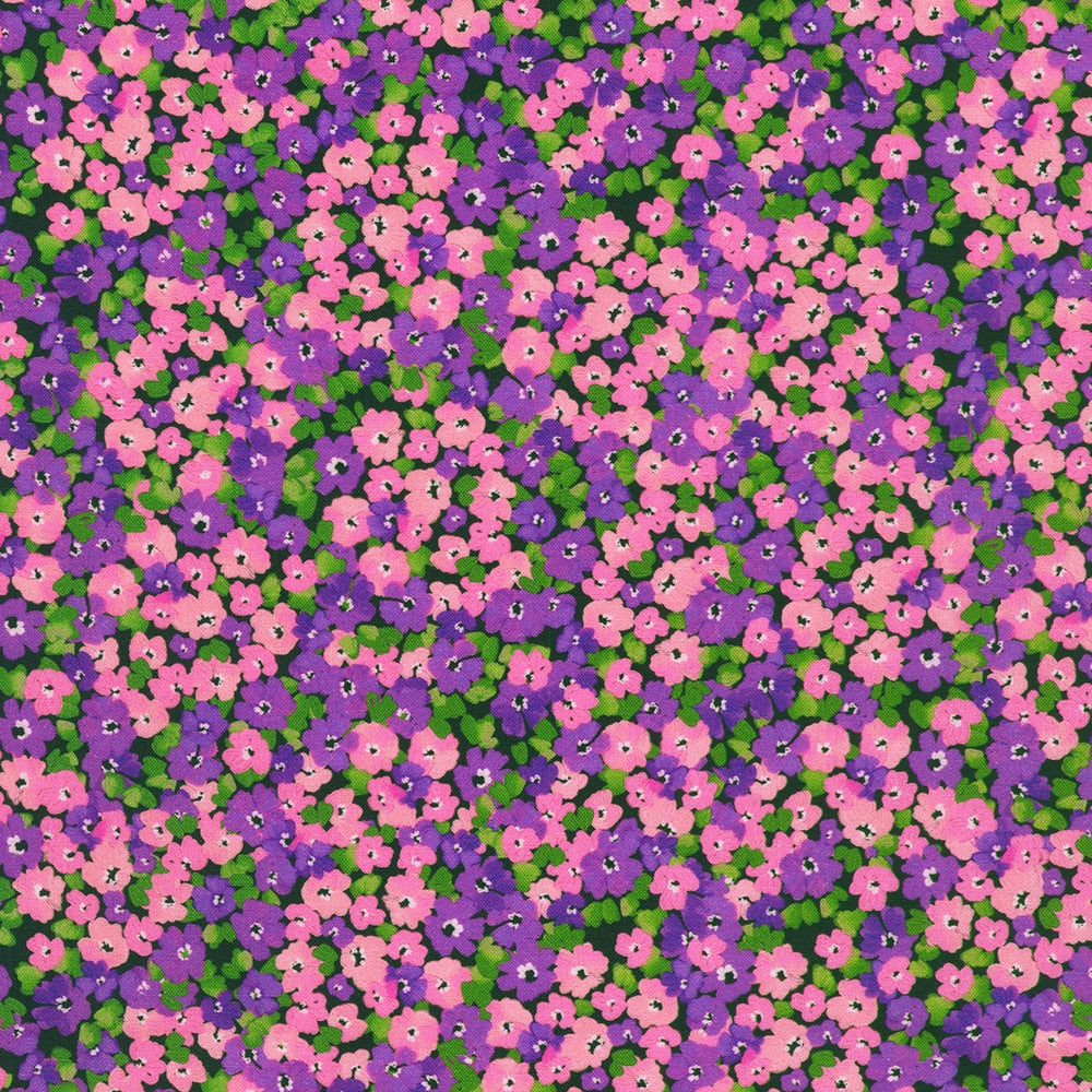 Small Packed Florals - Pansy