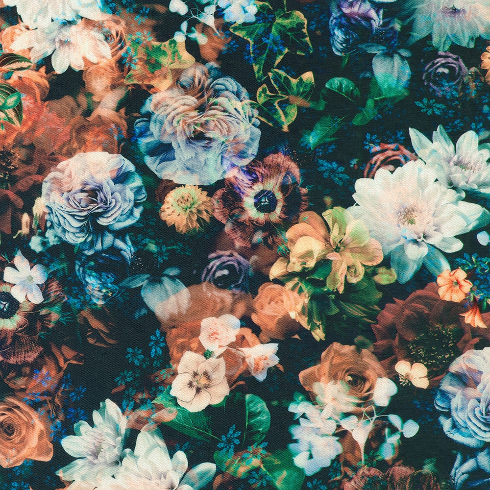 Mixed Florals - Teal