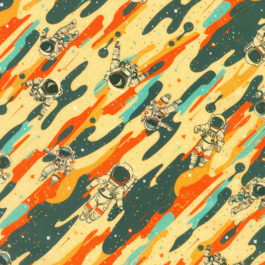 Astronauts Diagonal Stripes - Astral