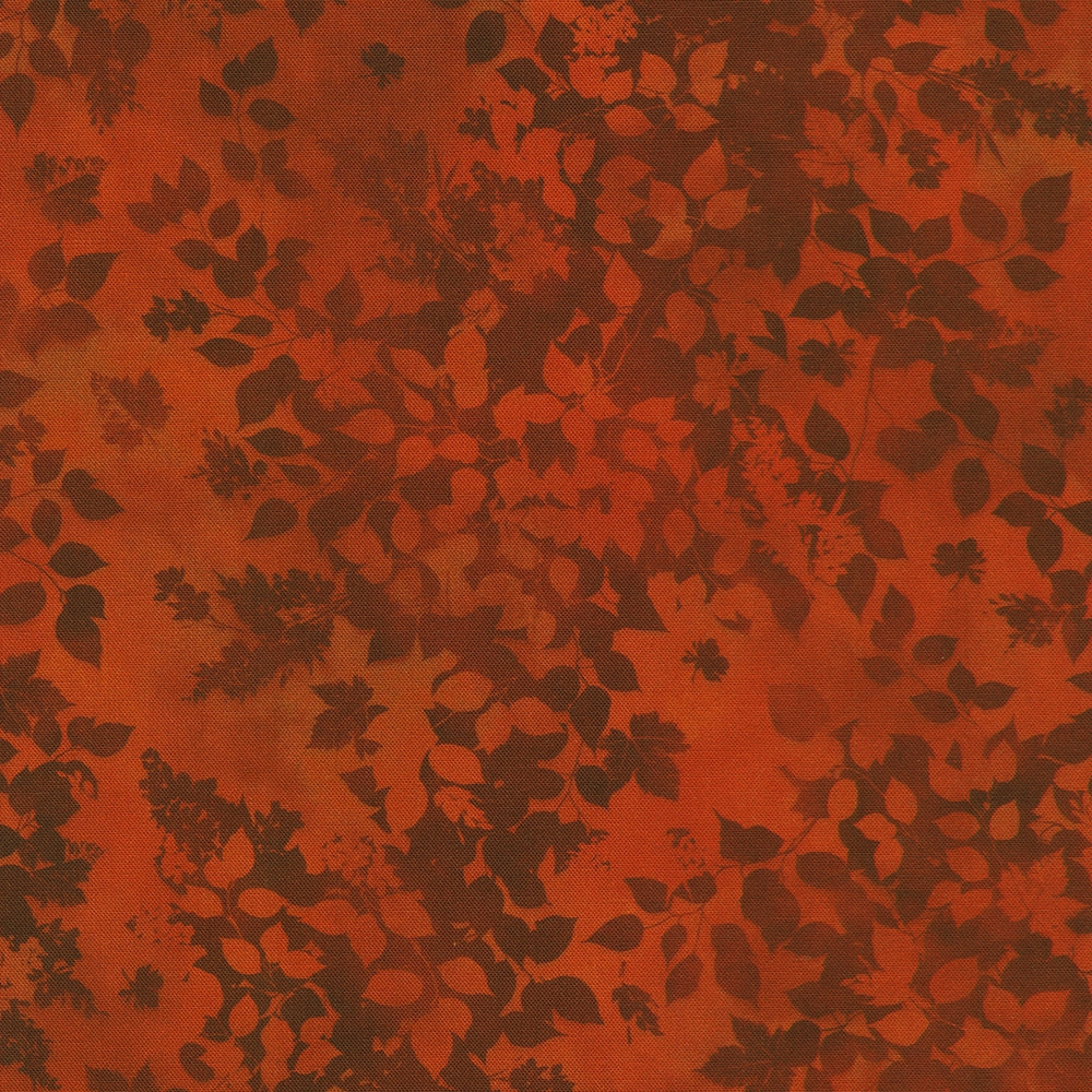 2 Tone Tonal Leaves - Paprika