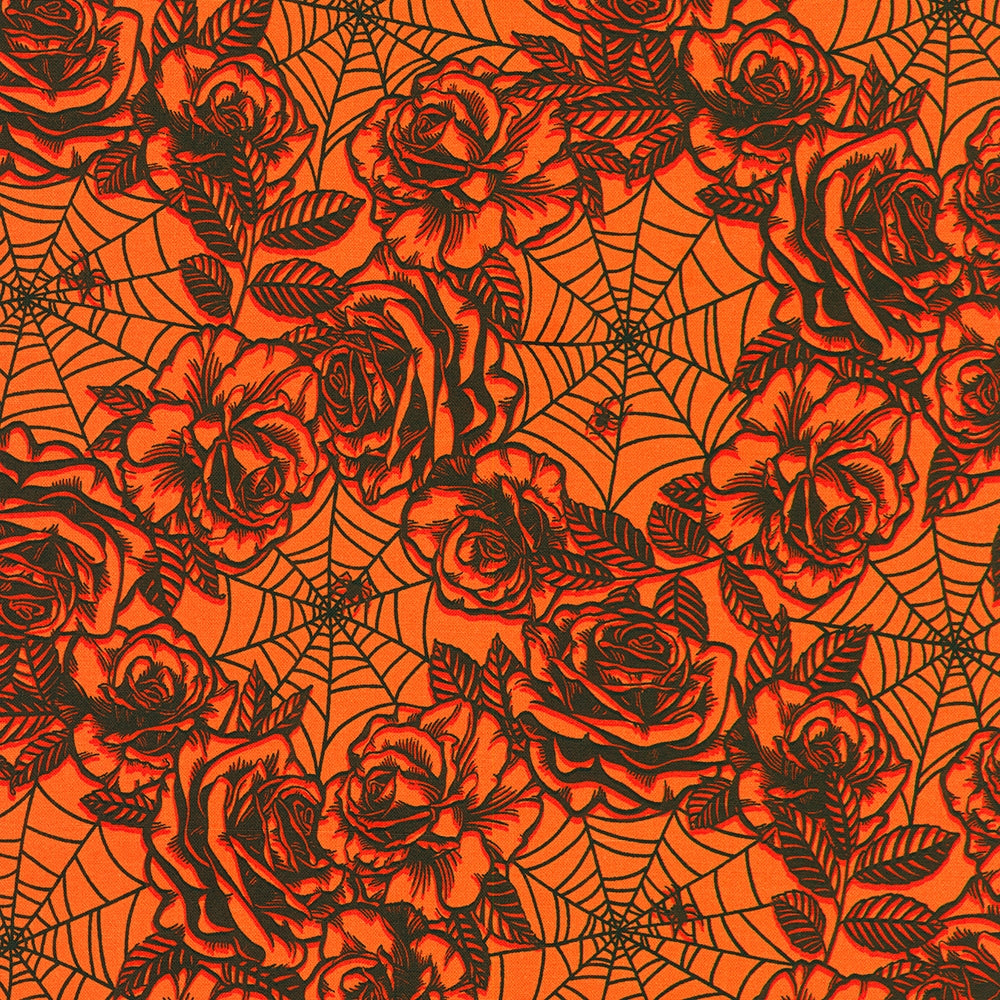 Florals Webs - Pumpkin