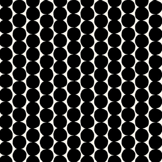 Small Dot Stripe - Ebony/Porcelain