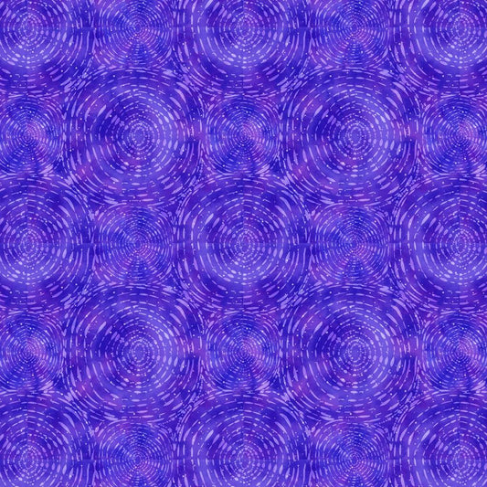 Circular Grunge Texture - Sapphire Blue