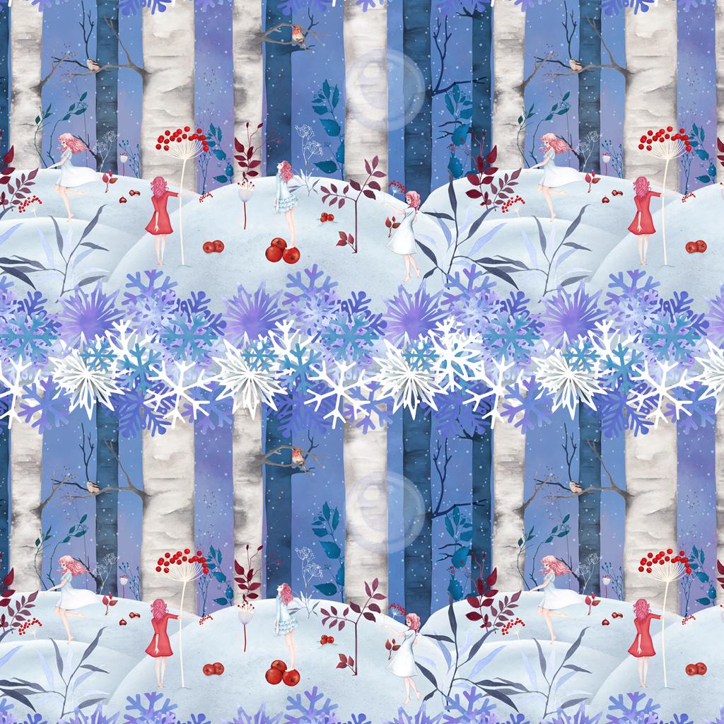 Border Stripe - Sapphire Blue