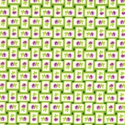 Flower Power - Purple Green