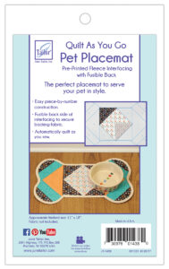 Quilt As You Go Pet Placemats